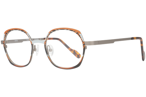 Effet Zébré Orange & Gris
