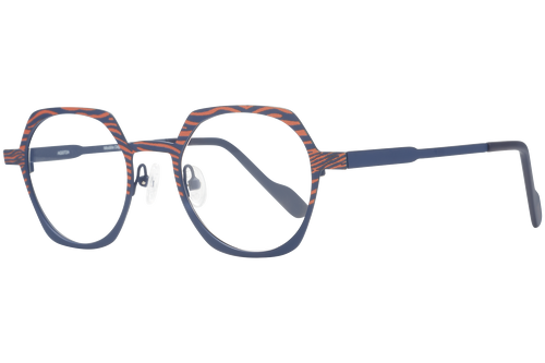 Effet Zébré Bleu & Orange