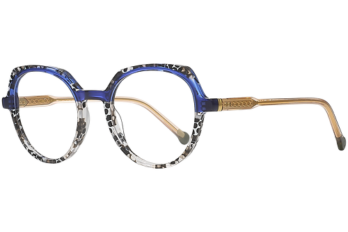 Bleu et Marbré Noir & Blanc