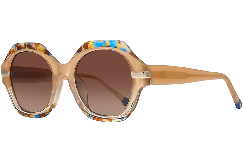 Beige & Marbré Multicolore