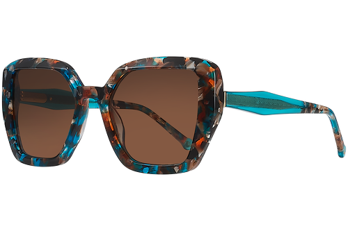 Marbré Bleu & Orange