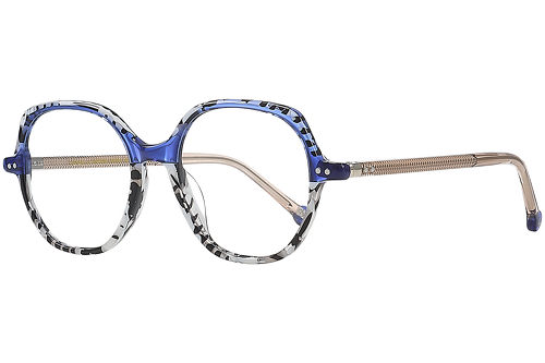 Bleu et Marbré Noir & Blanc