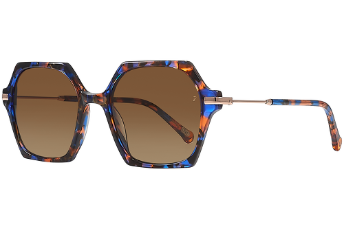 Moucheté Bleu & Orange