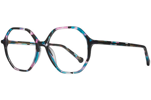 Moucheté Bleu & Rose